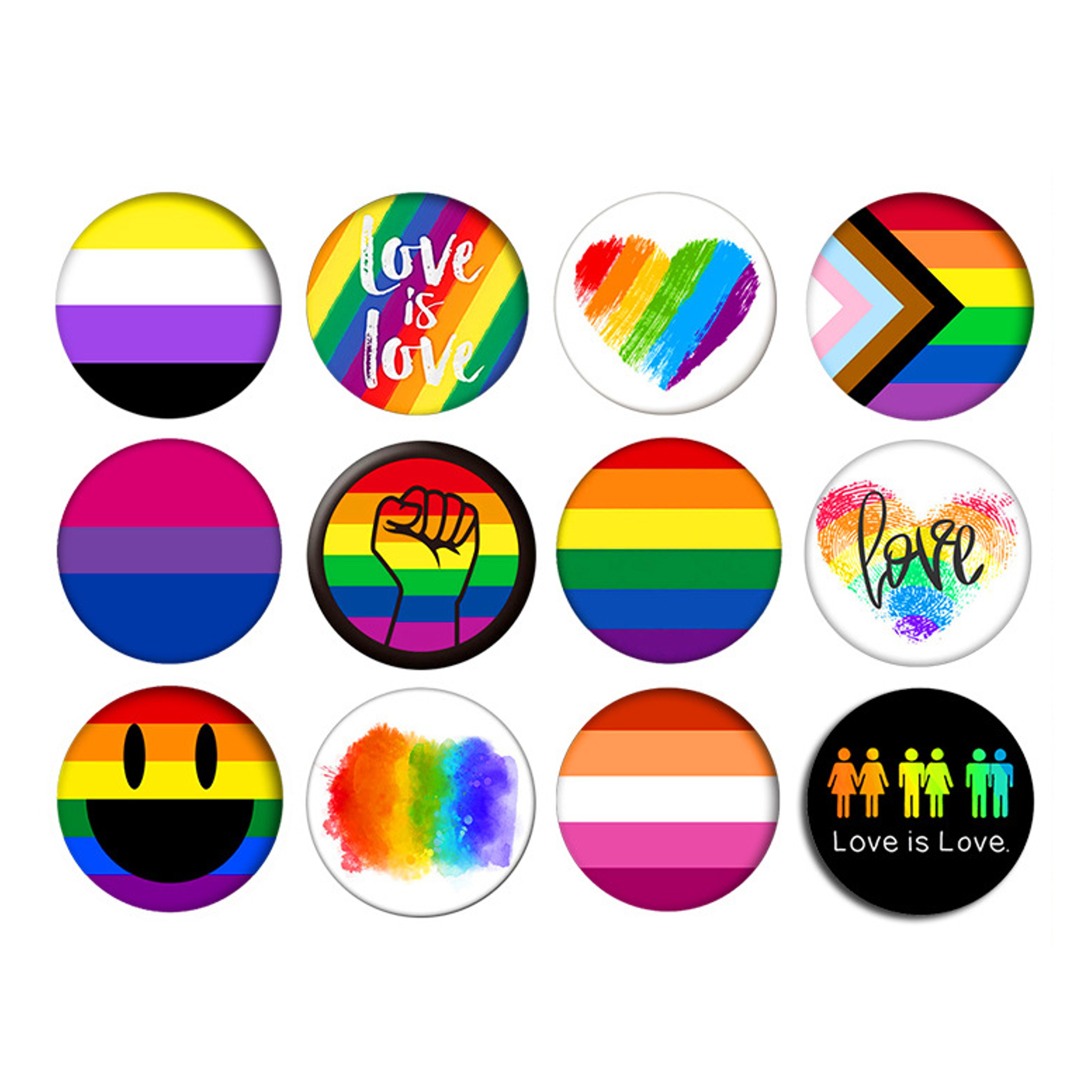 Custom Pride Round Button 4
