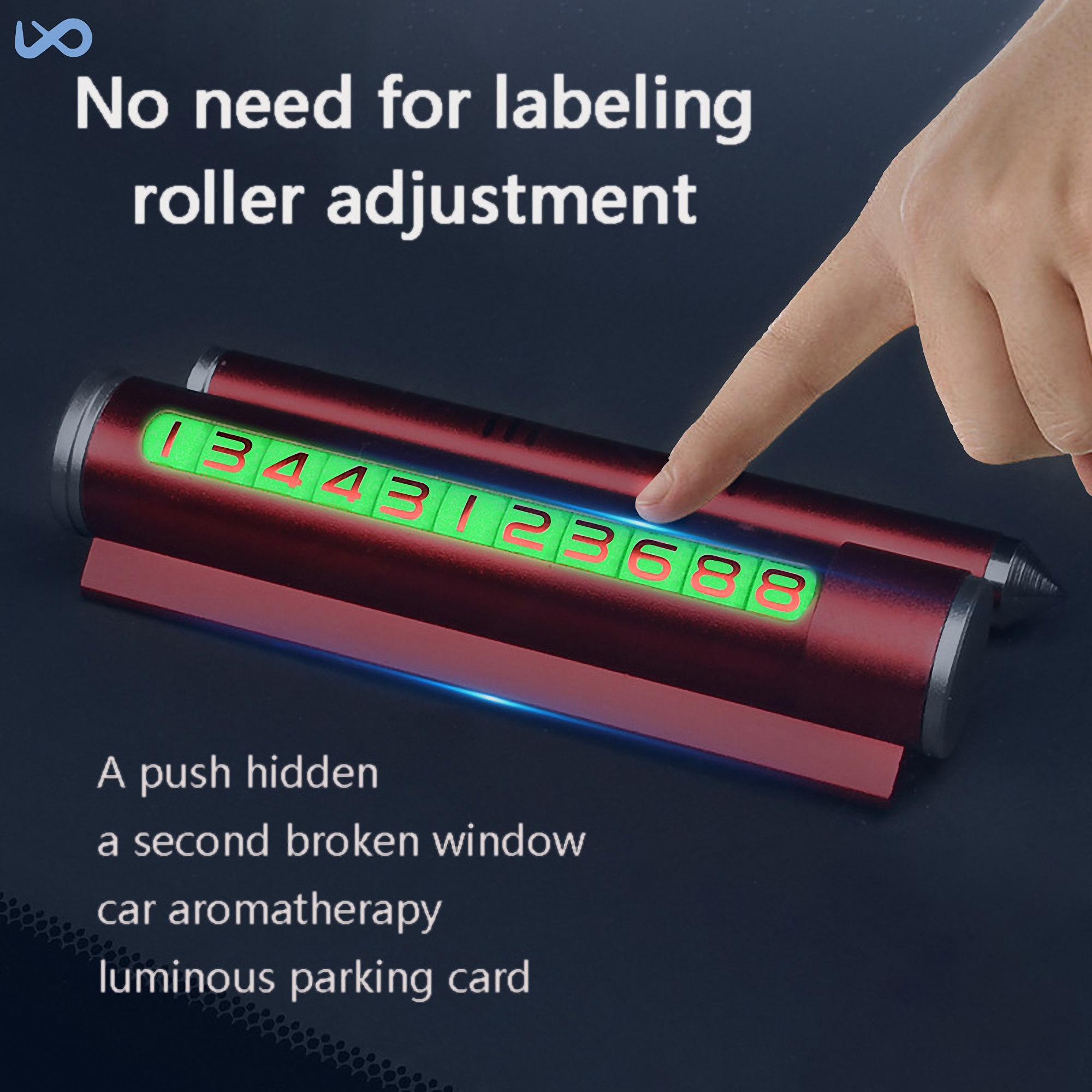 Emergency Car Safety Hammer with Temporary Parking Card 4