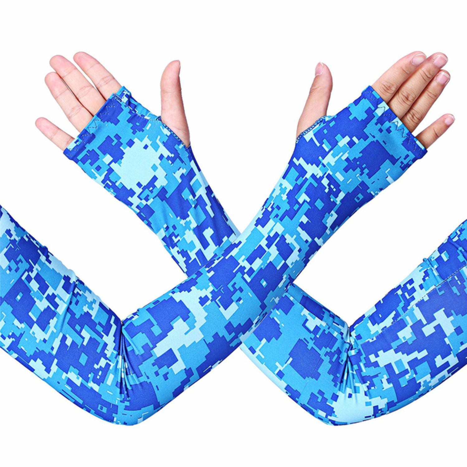 CoolMax quick dry summer Arm sleeves w/ Thumb Loop, Youth & Adult size 4