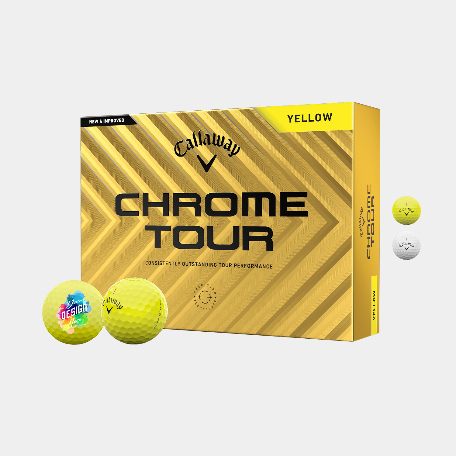 Callaway® 12 Pack Chrome Tour Golf Balls 1