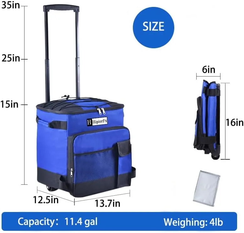 43L Collapsible Cooler with Wheels 5