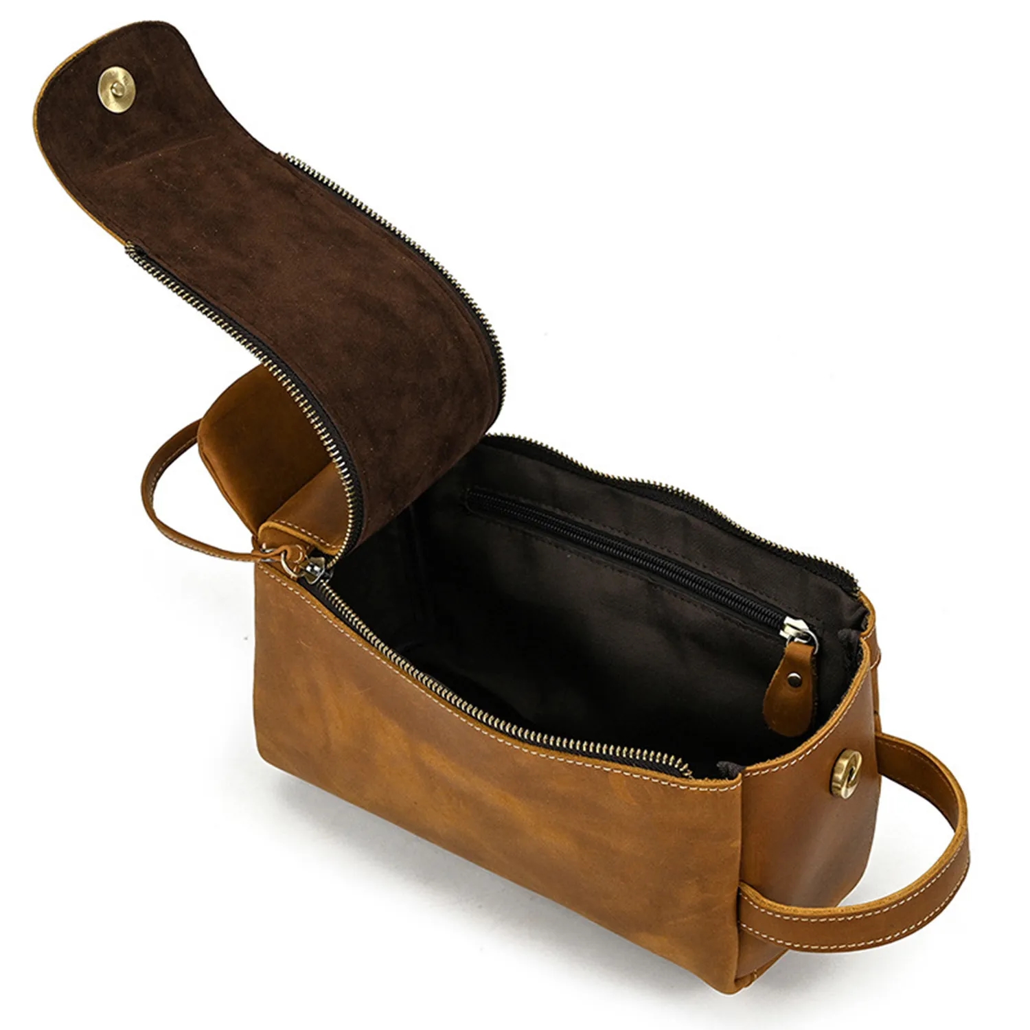 Genuine Leather Toiletry Bag 12