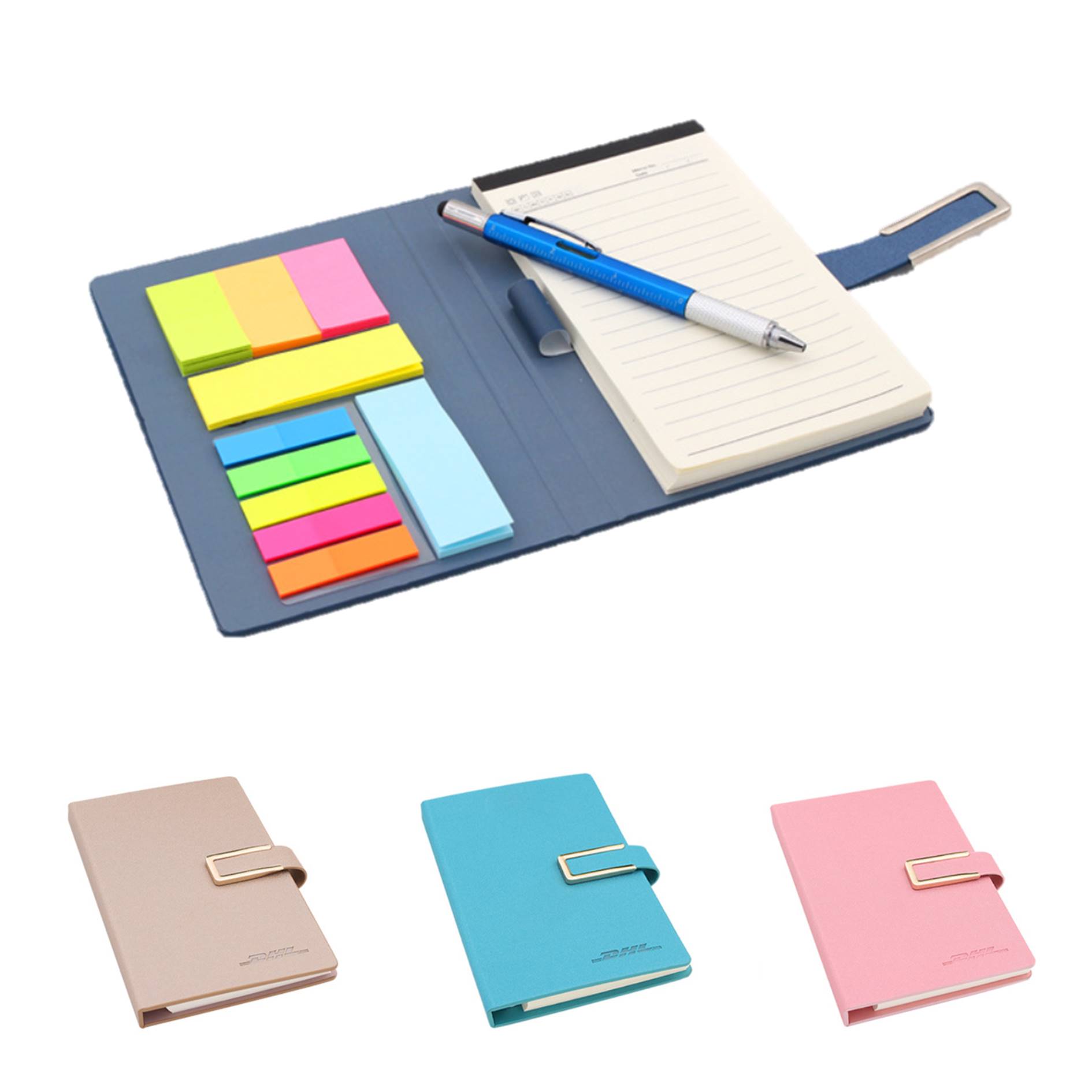 Magnetic Creative Sticky Notes Flip Notebook With Pen Slot 2