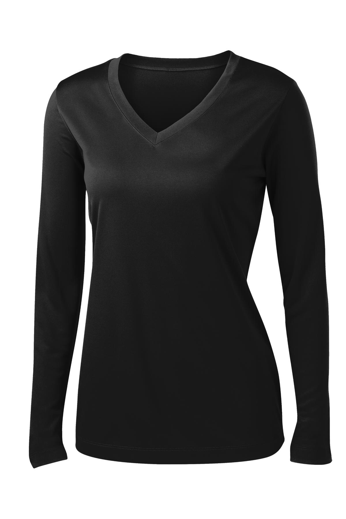 Sport-Tek Women's Long Sleeve PosiCharge Competitor V-Neck Tee. LST353LS 8