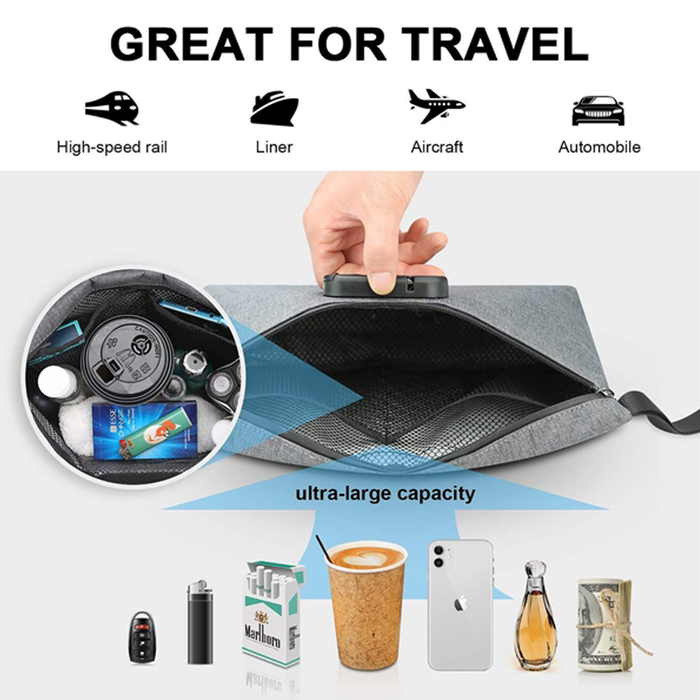 Pouch Zipper Smell Proof Tobacco Bag 5