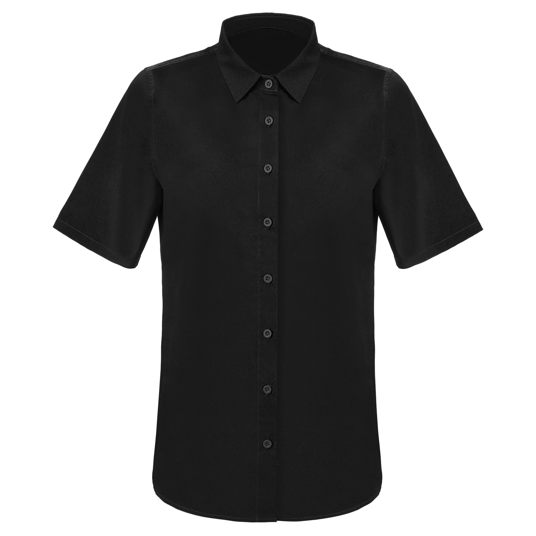 Women's Button Down Short Sleeve Twill Shirt 5