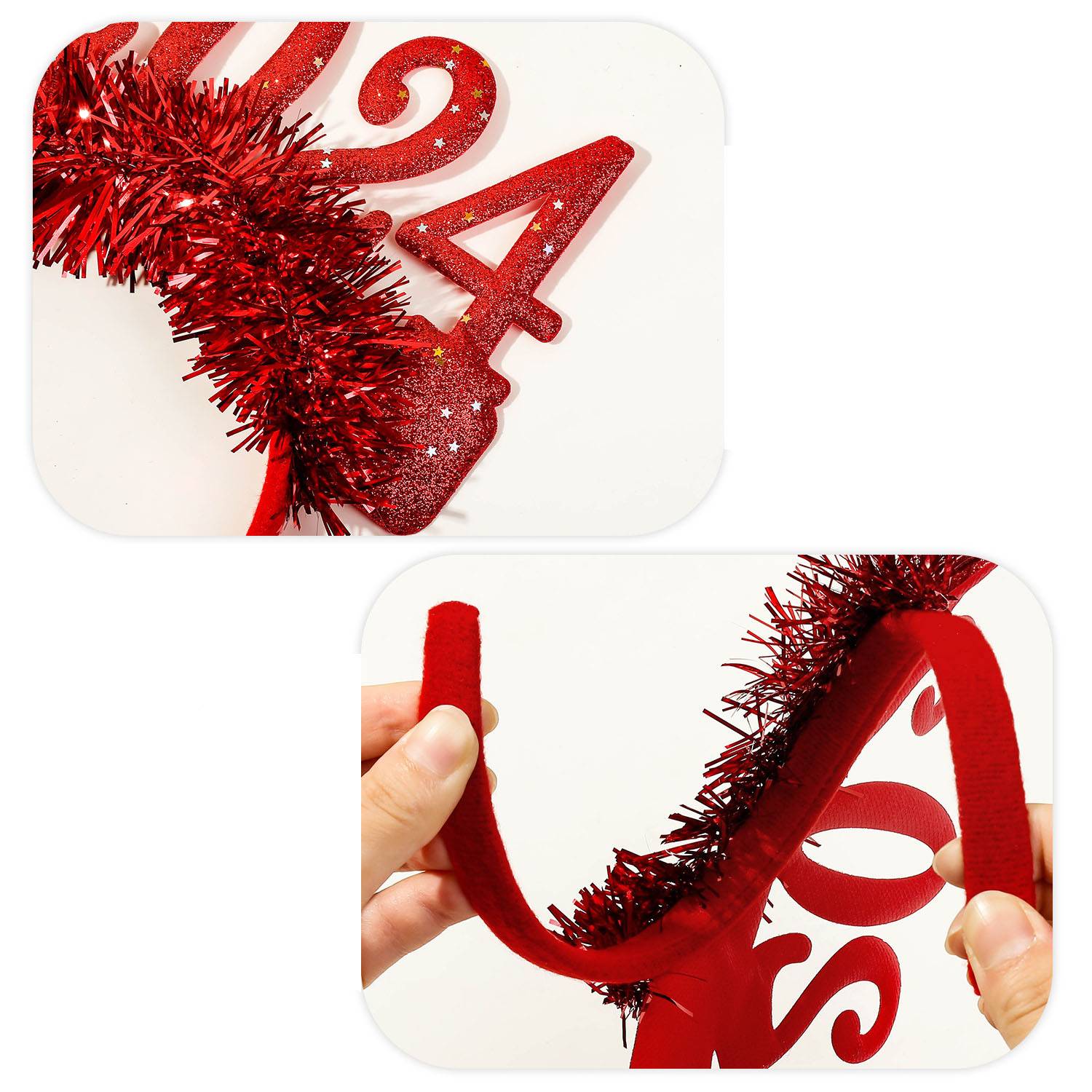 Christmas Party Digital New Year Decorative Headband 5