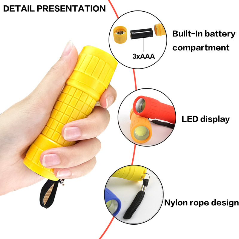 Small LED Flashlights With Strap 2
