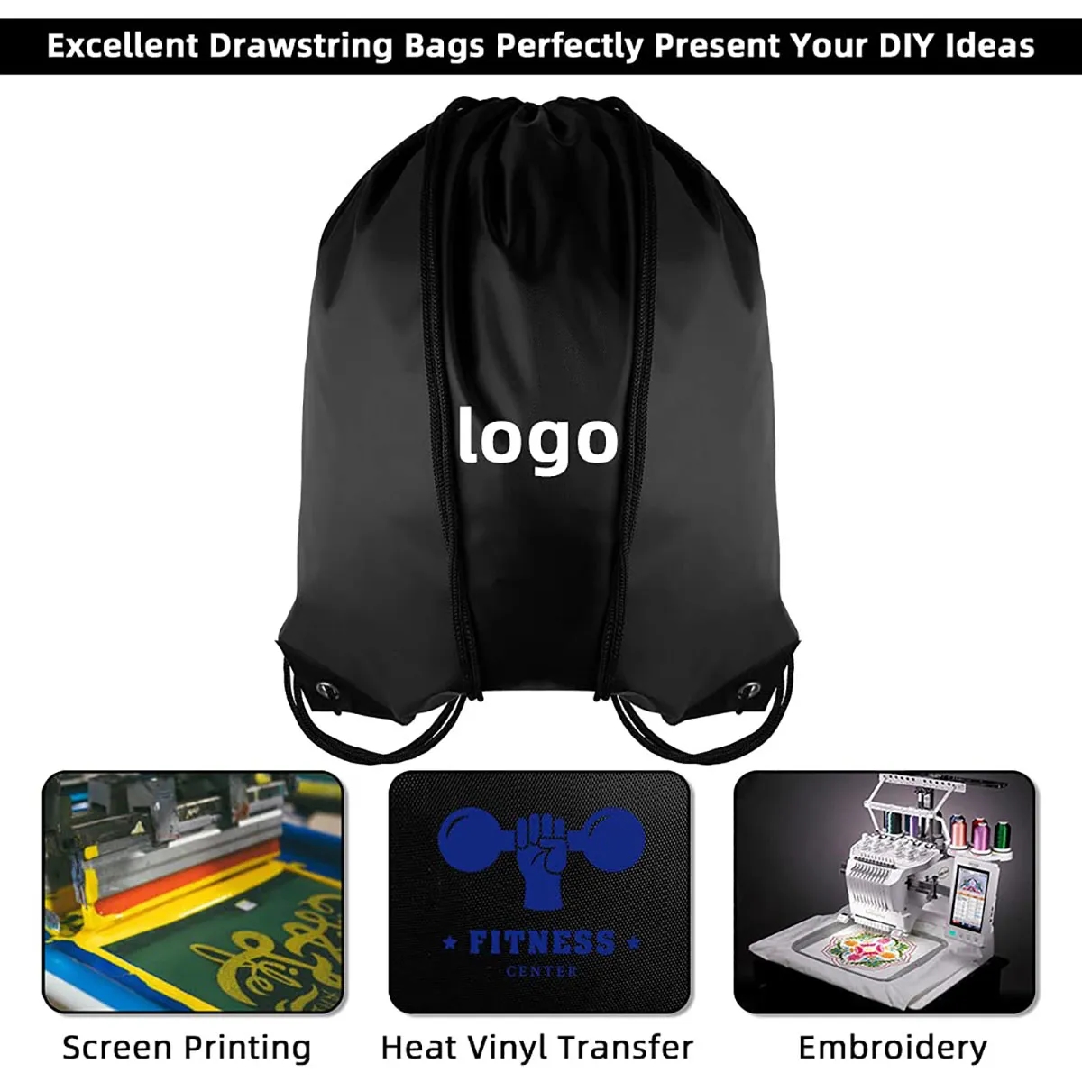 Drawstring Backpack Bags 3