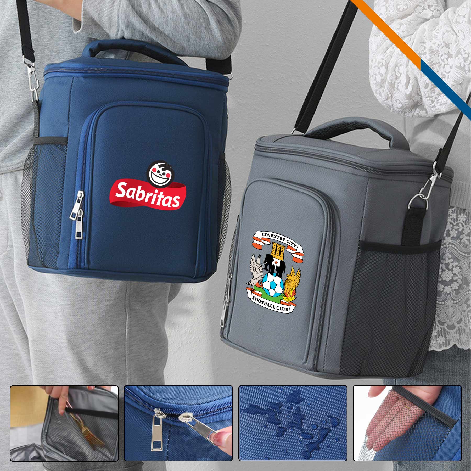 Zulit PEVA Crossbody Insulated Cooler Bag 2