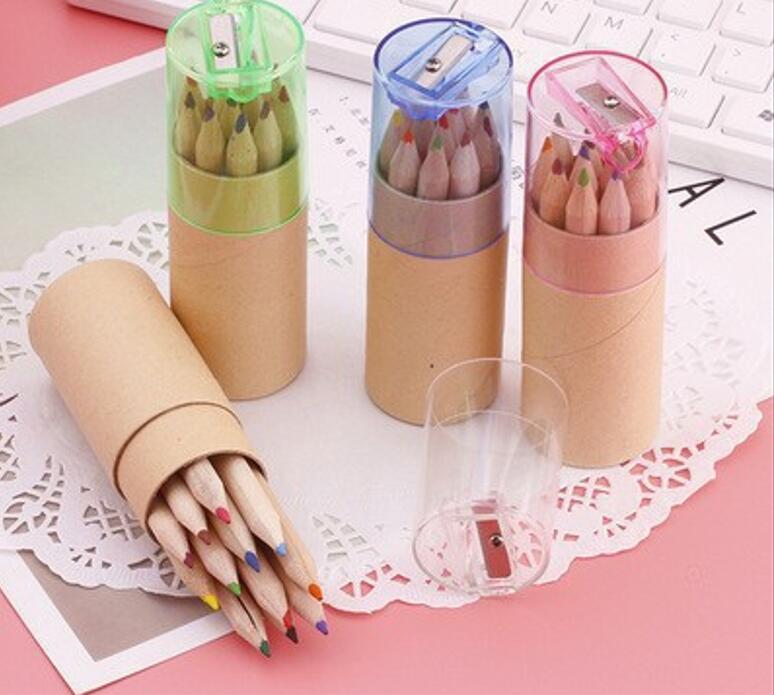 12 Pack Colored Pencils With Sharpener In Tube 2