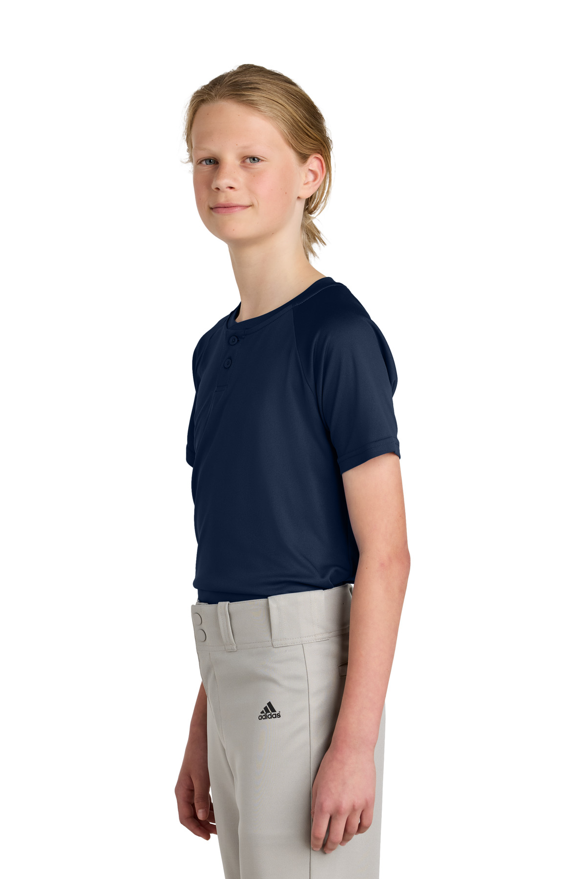 Sport-Tek Youth PosiCharge Competitor 2-Button Henley YST359 35