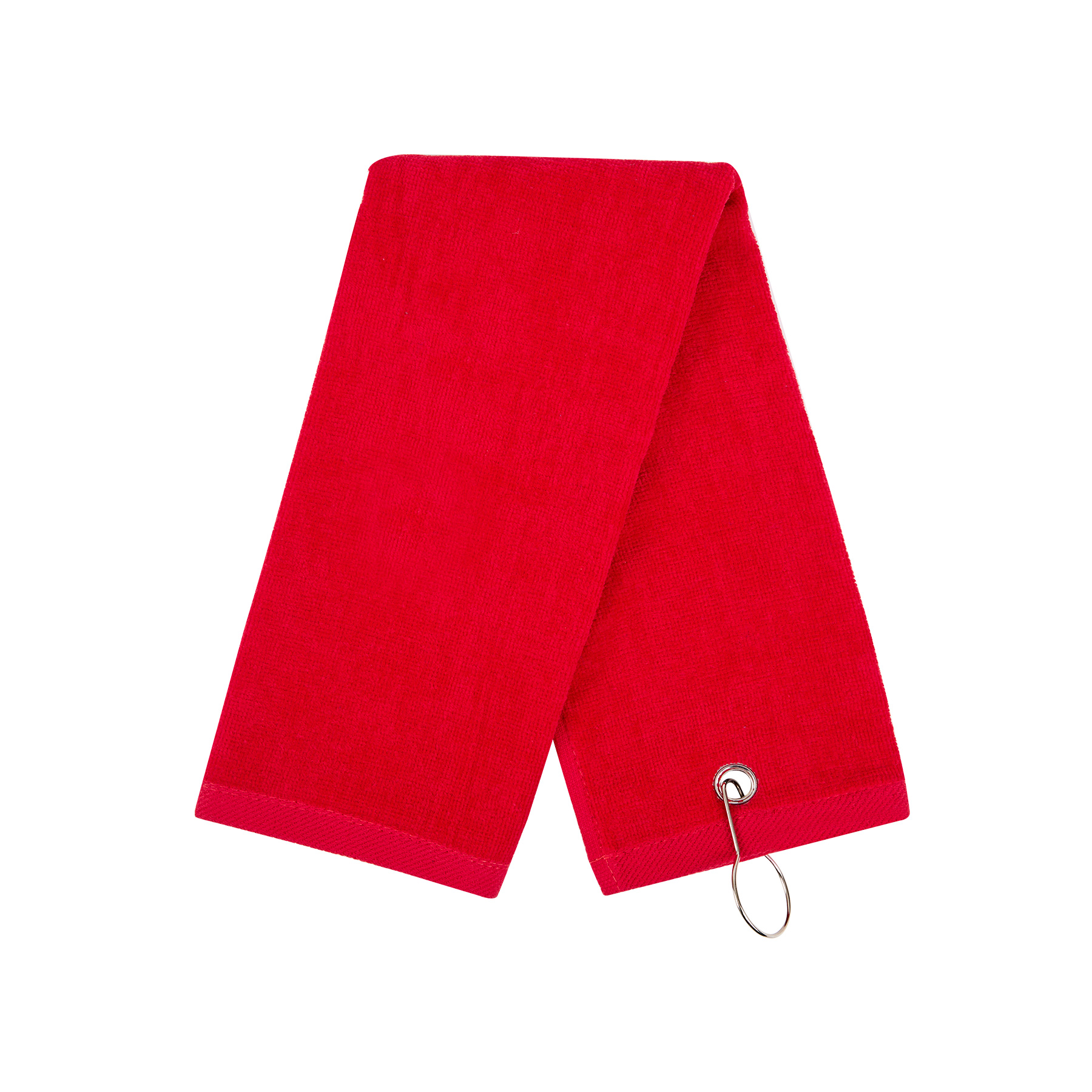 400GSM Cotton Golf Towel With Carabiner 4