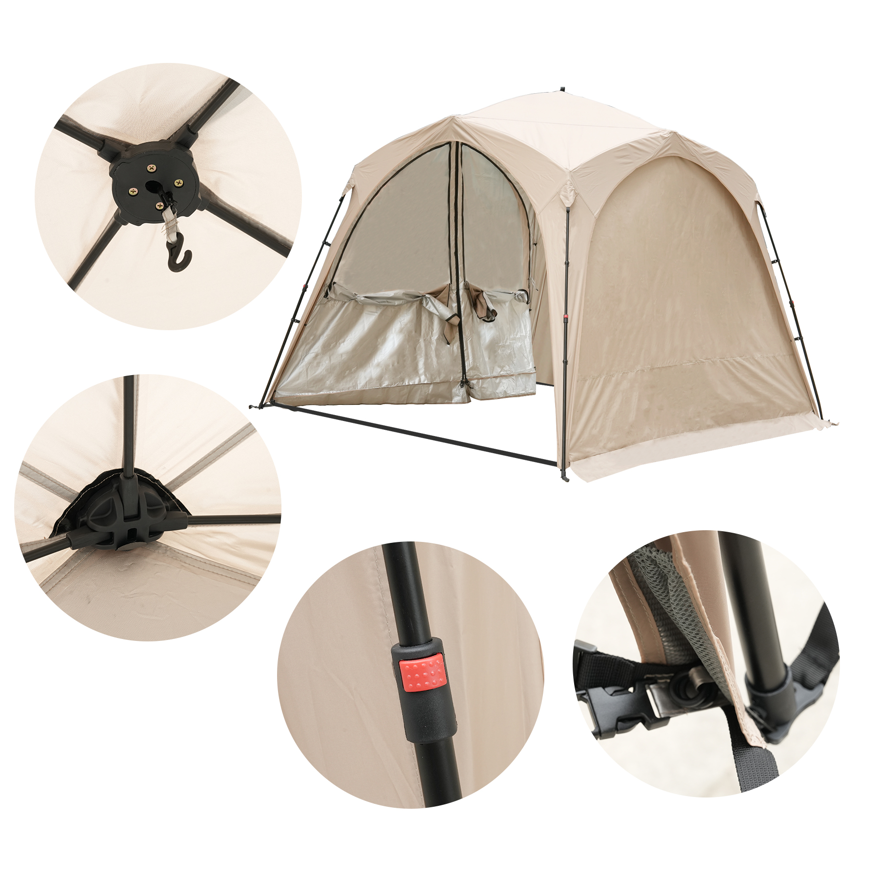 CampShade Custom Pop-Up Tent W/ Customized Optional Curtain 2