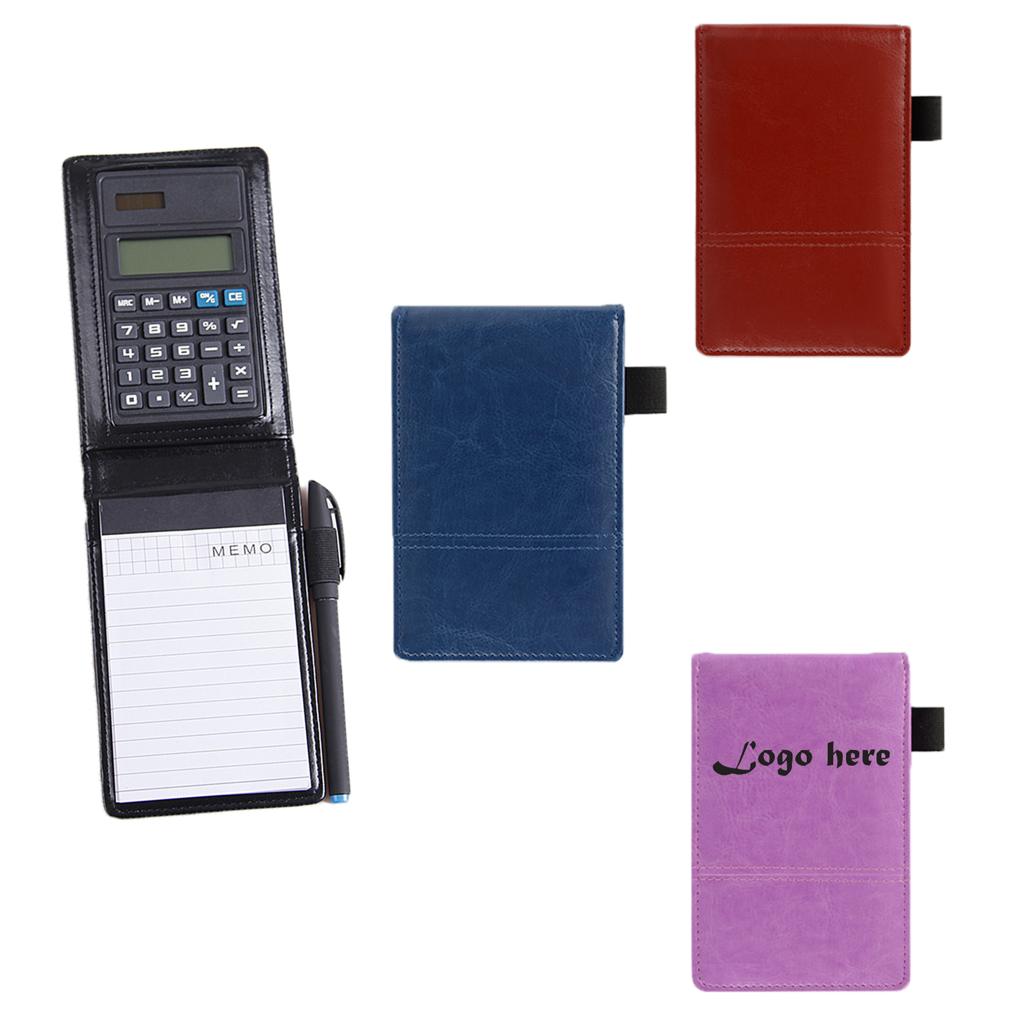 Pocket Leatherette Jotter With Calculator Memo Pad 1