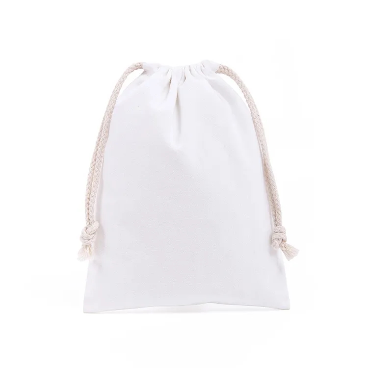 Durable Cotton Muslin Drawstring Sack 4
