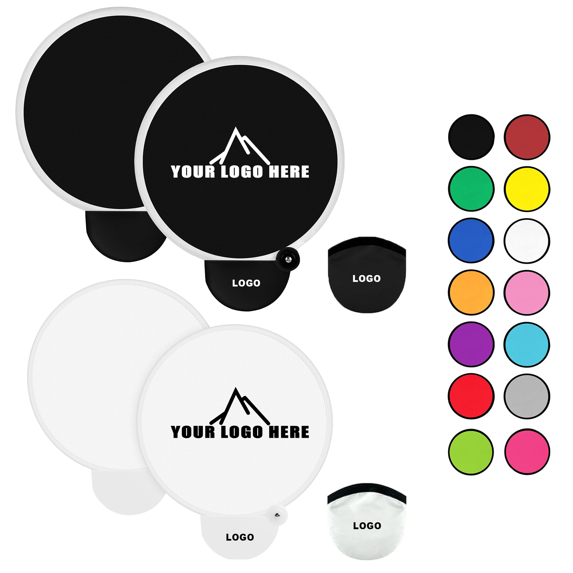 Foldable Reflector Hand Fans 2