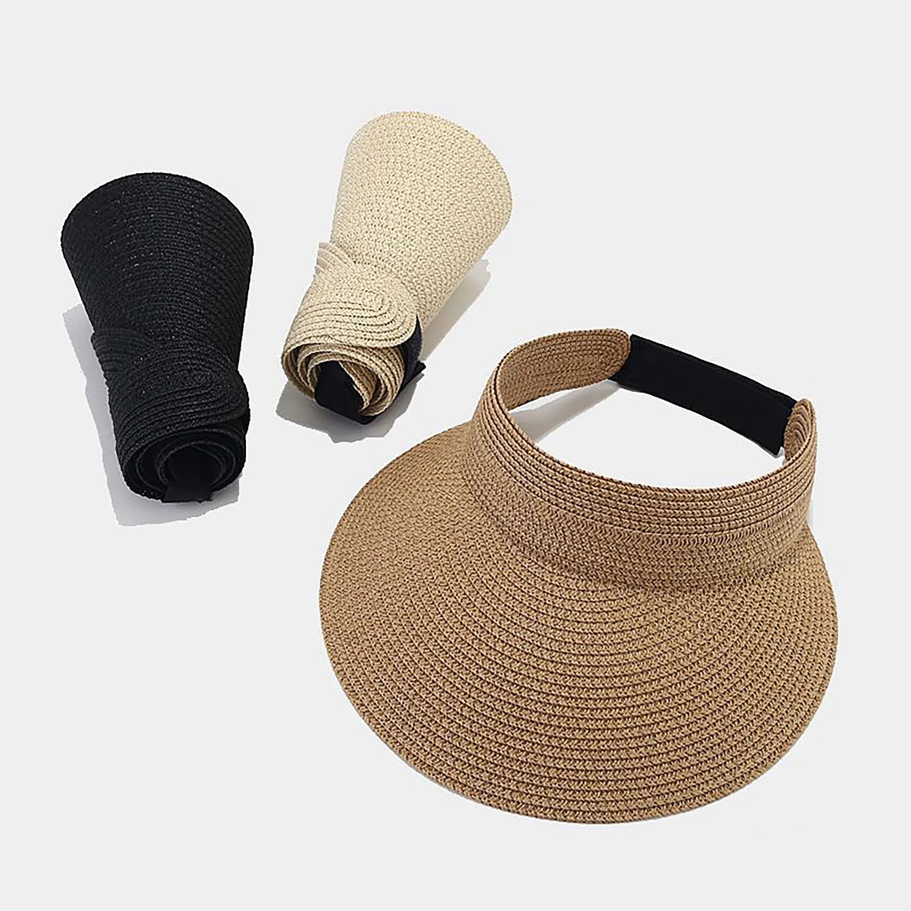 Womens Sun Visor Straw Hat 9