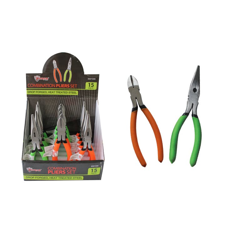 Diagonal & Long Nose Pliers 8" 2