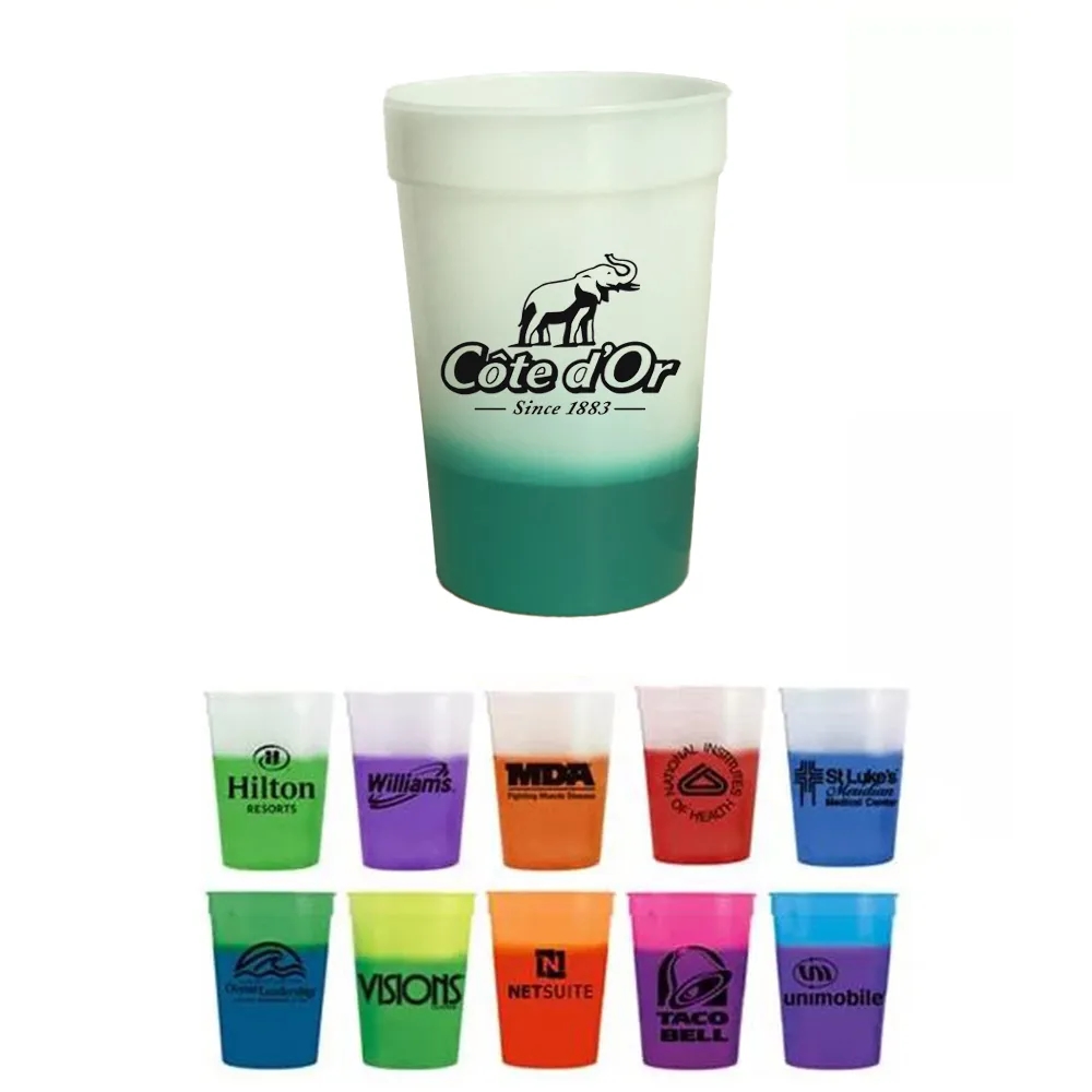 22 Oz Smooth Wall Plastic Stadium Cup 2