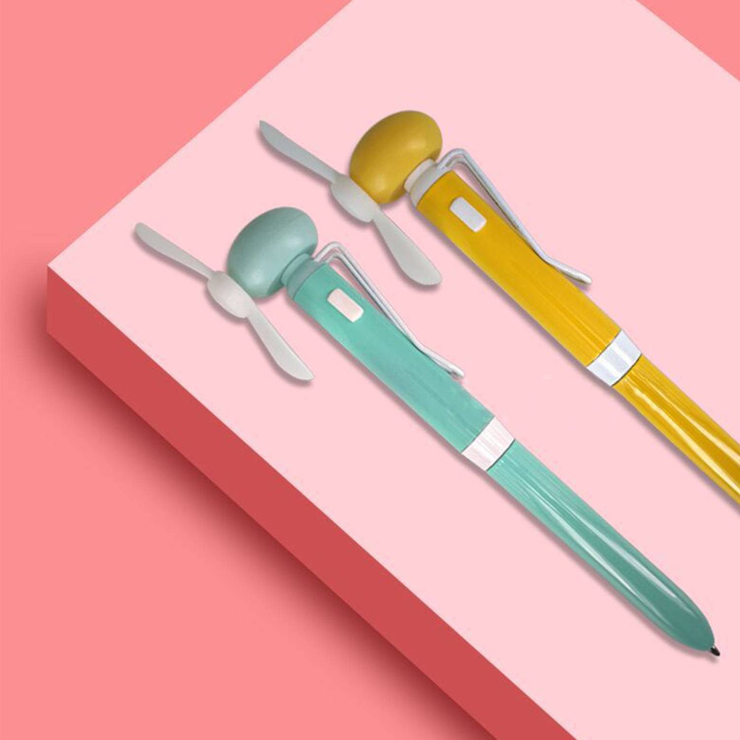 2 in-1 Creative Handheld Mini Fan With Ballpoint Pen 4