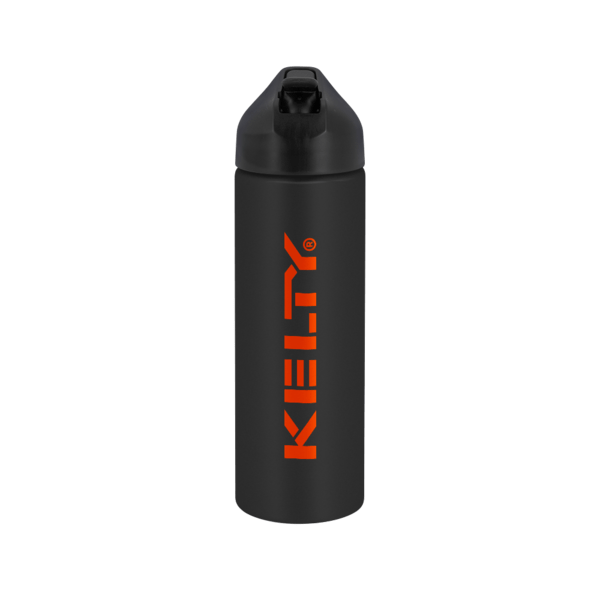 EasyFlow Recycled Aluminum Bottle w Straw Lid, custom water bottle with logo imprint 59