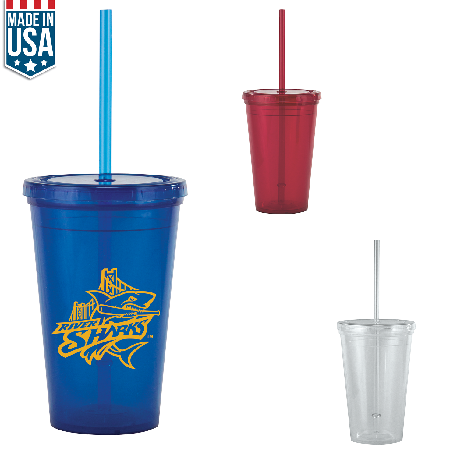 16 oz Bolero Tumbler With Straw 10