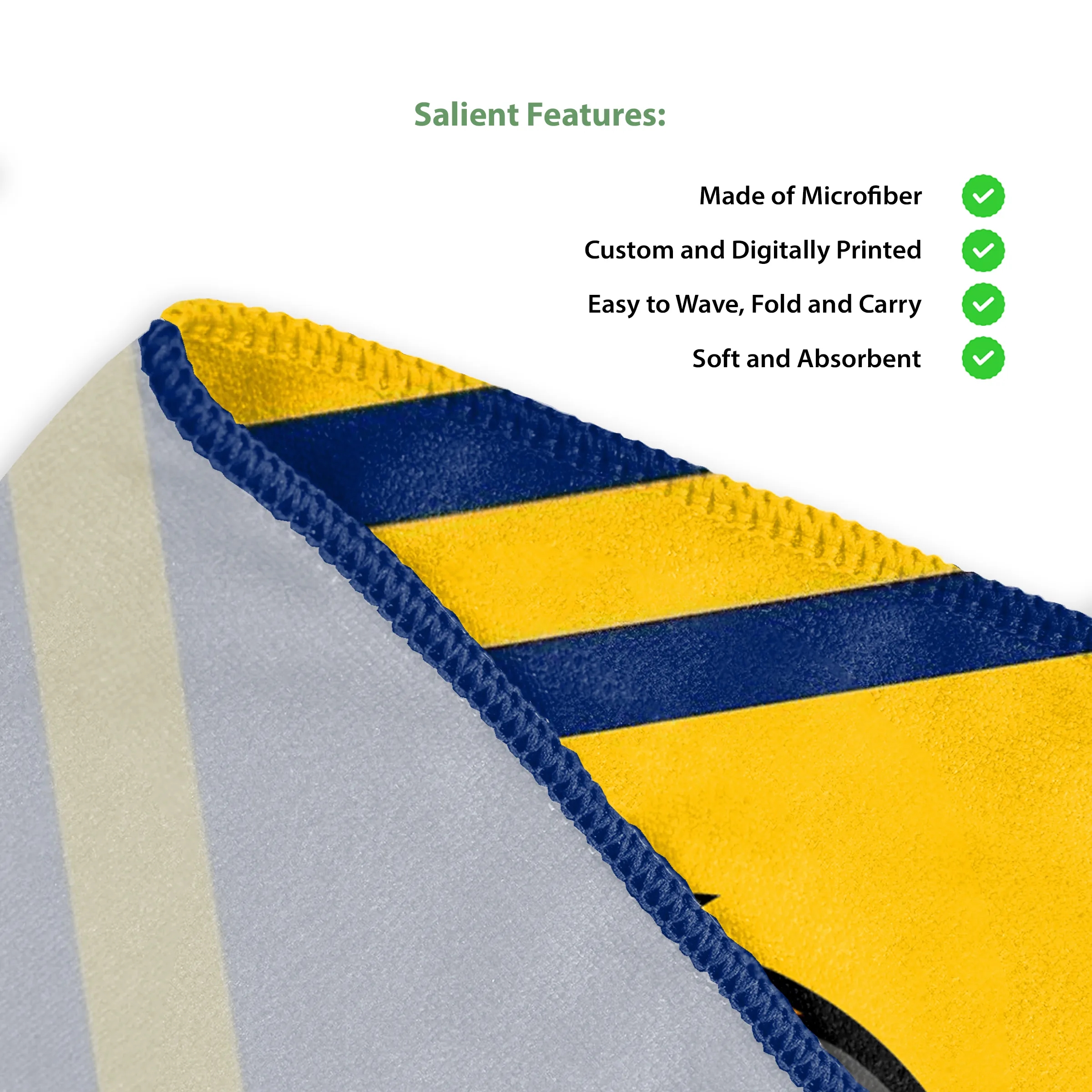 15" x 25" Custom Mircofiber Rally Towel 5