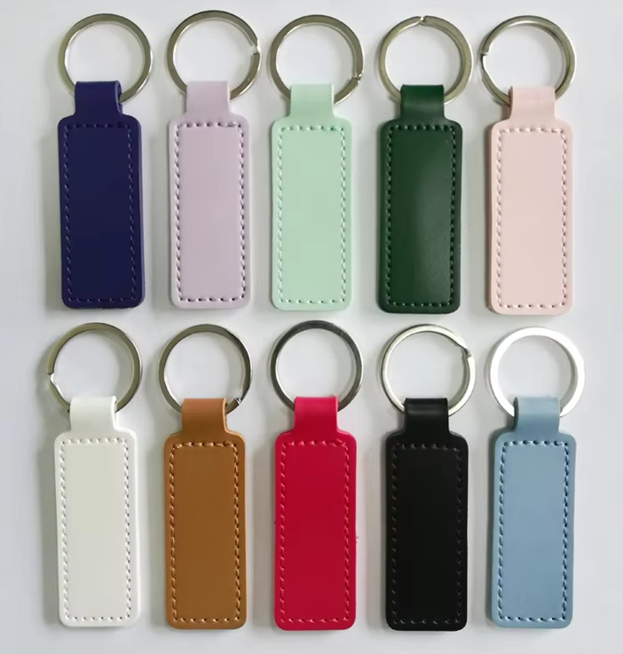 Pu Leather Car Personality Business Key Ring 2
