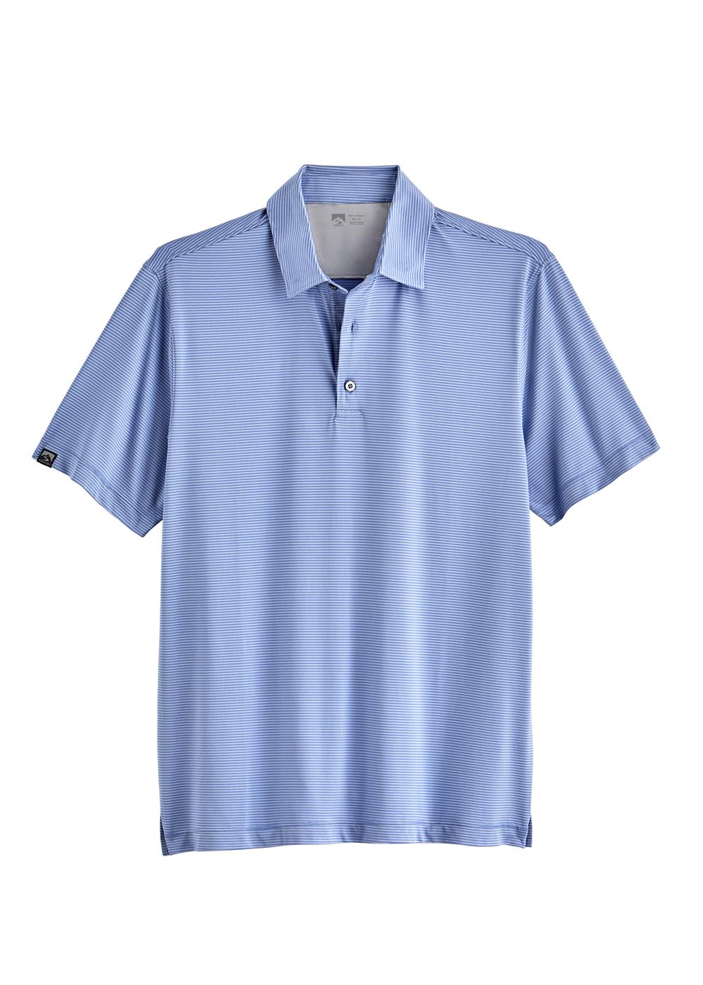 Storm Creek Men's Optimist II Microstripe Short Sleeve Polo 27