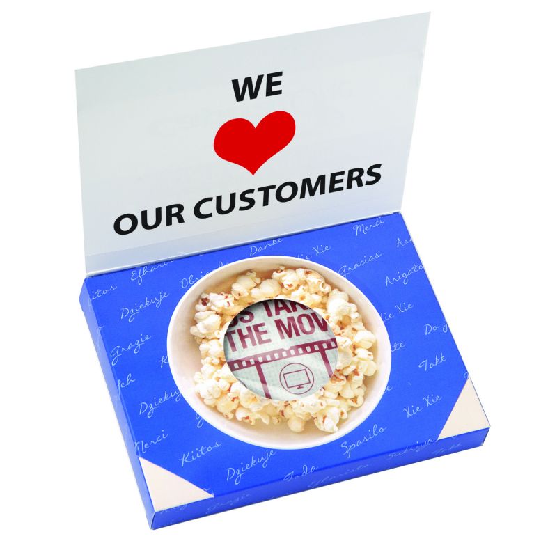 Greeting Card Box with Microwave Popcorn 1