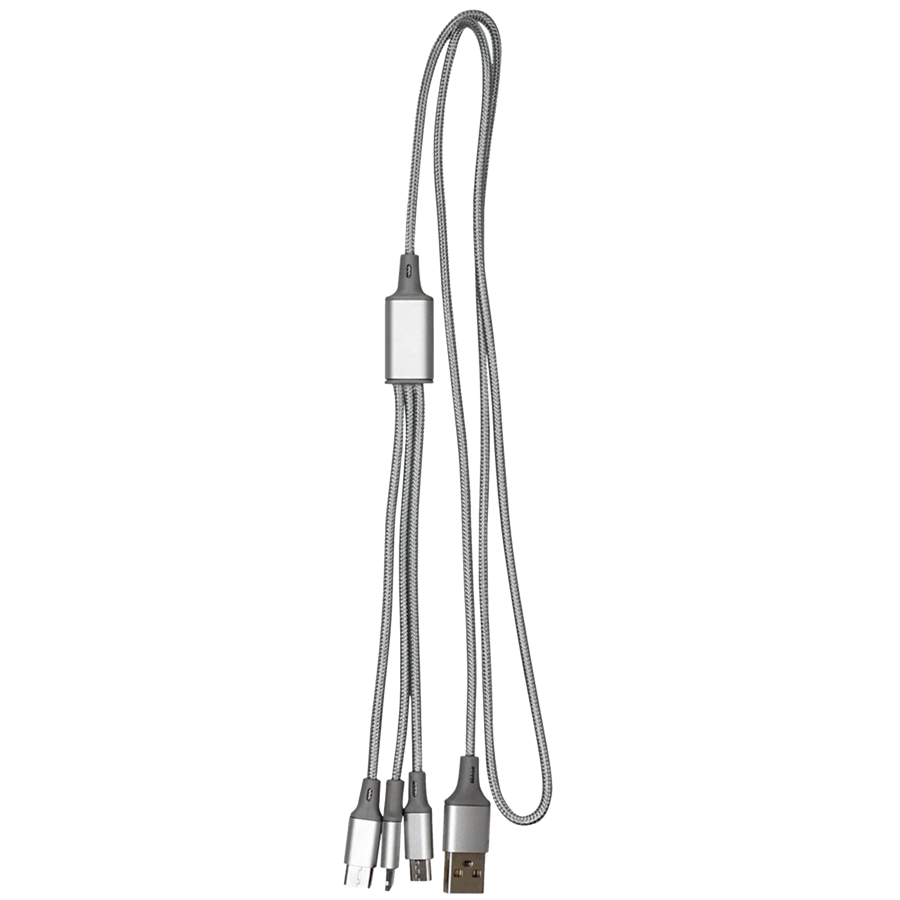 3-in-1 Multi-Device Metallic Charging Cable 4