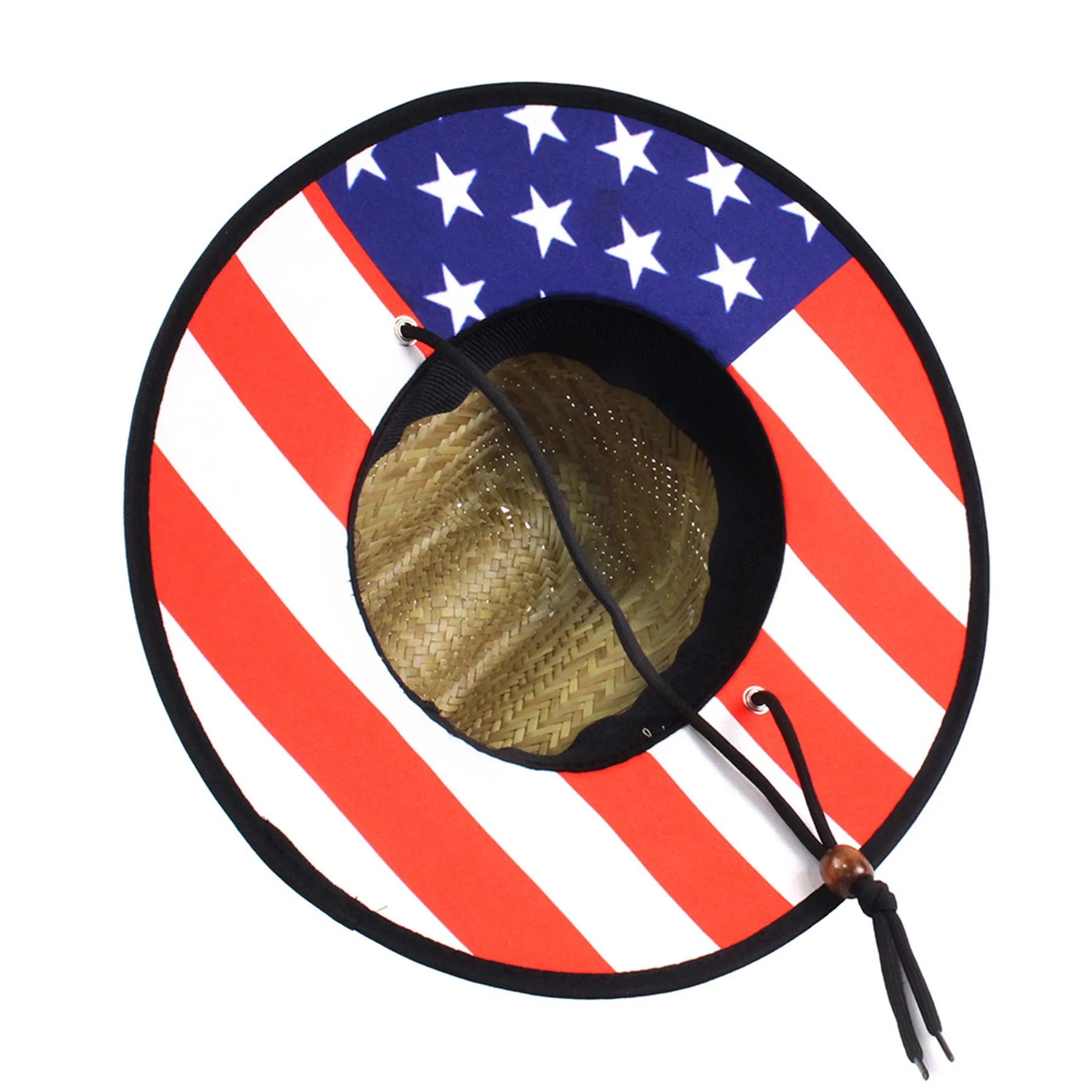 Sun Straw Hat w/Custom Patch MOQ50 4