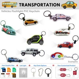 Custom Figure Shaped Keychain LED Flashlight 18