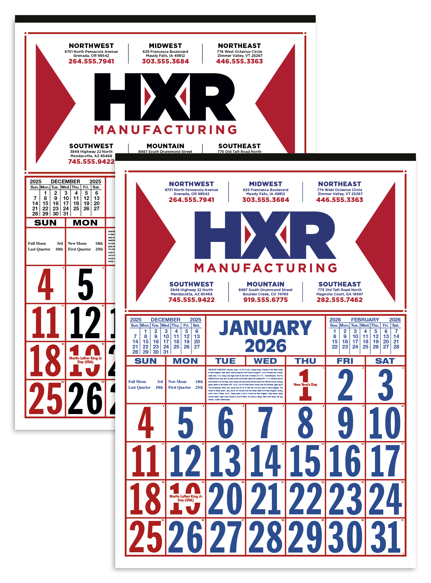 Skinner & Kennedy® Commercial 12-Sheet Calendar 35