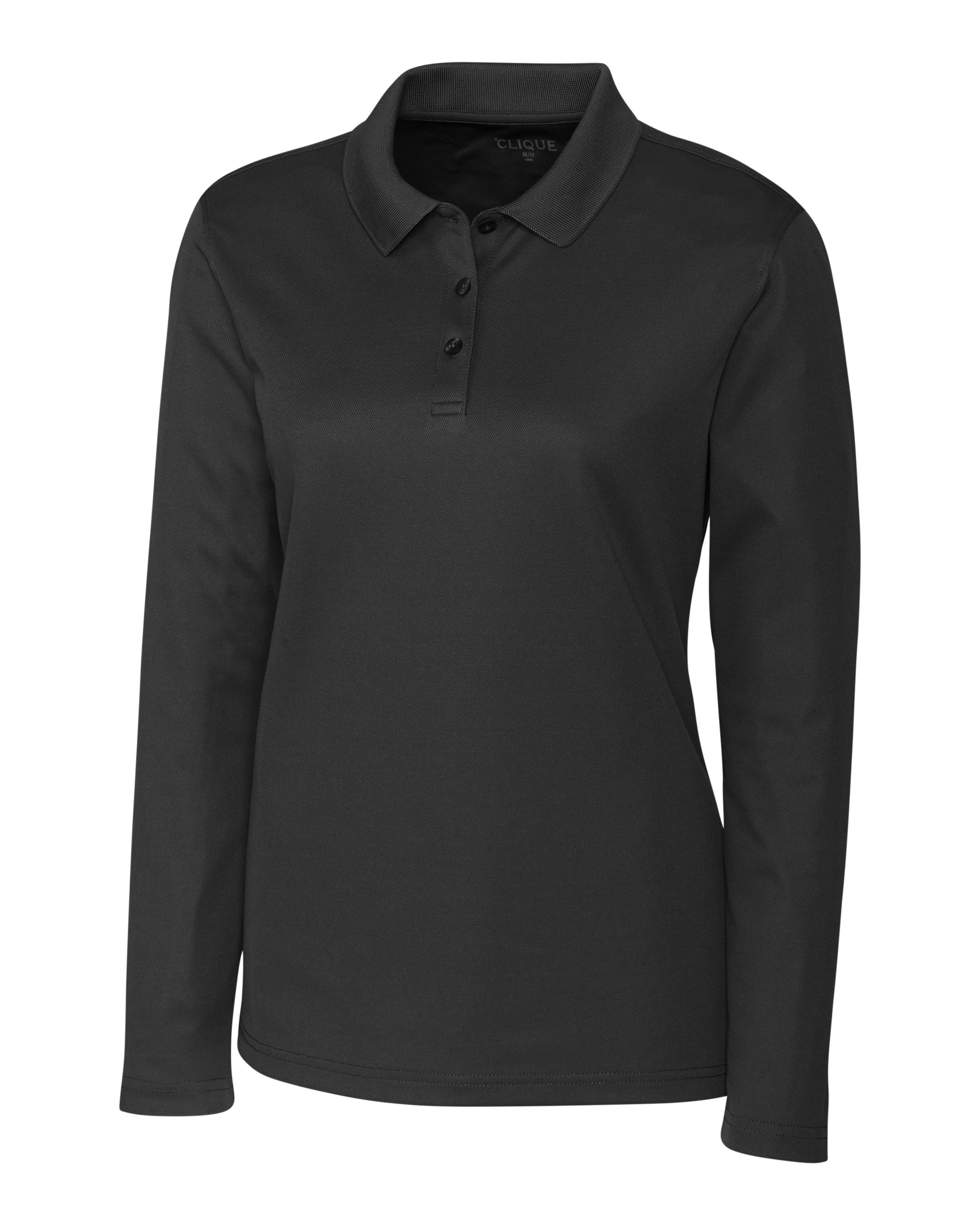 Clique Spin Solution-dyed Performance Pique Womens Long Sleeve Polo 33