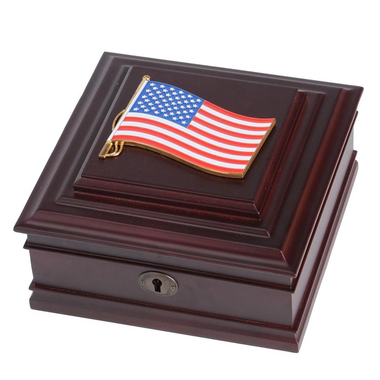 American Flag Medallion Desktop Box 2