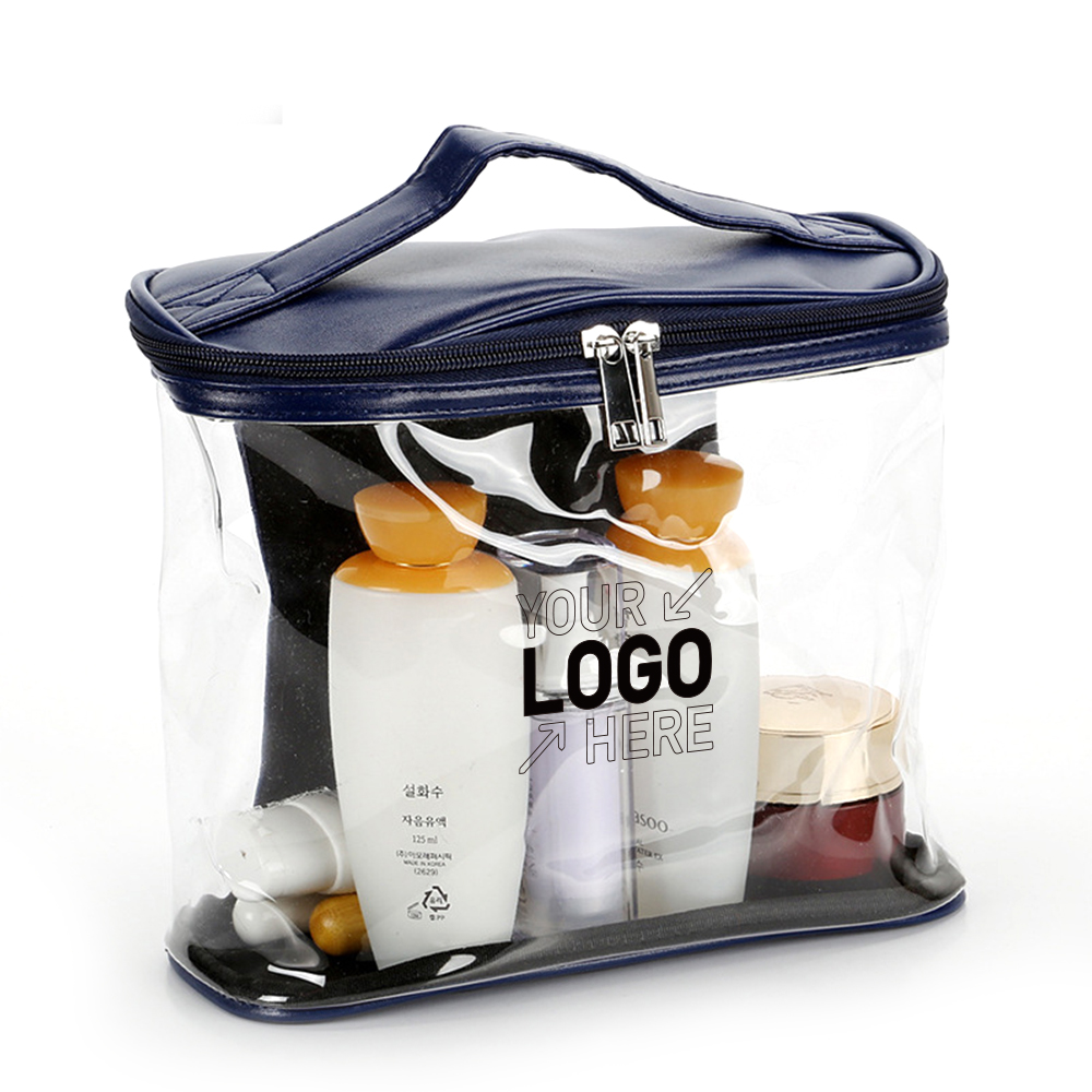 Transparent Makeup Cosmetic Bag With Zipper And Handle 4