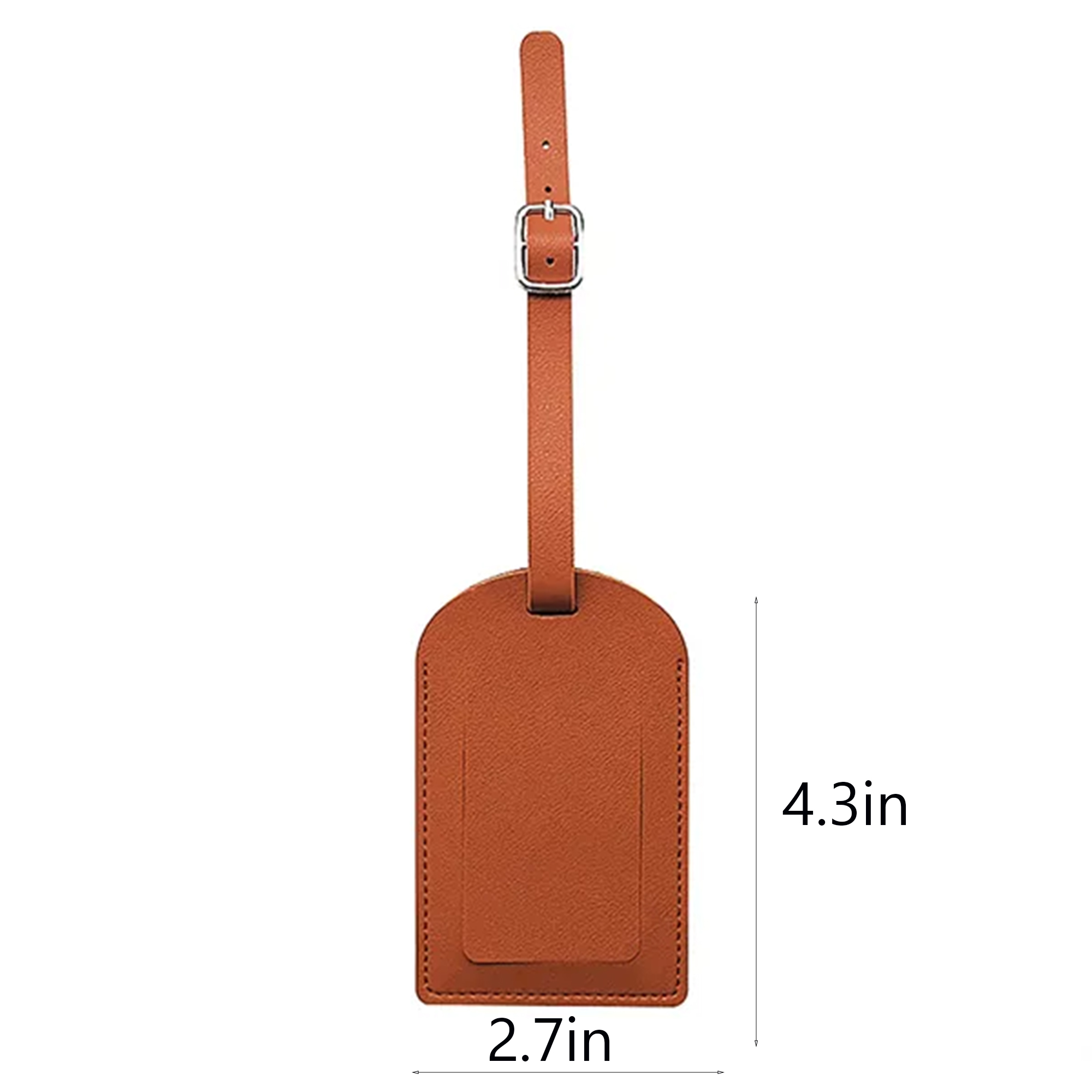 Travel PU Leather Luggage Tag 4