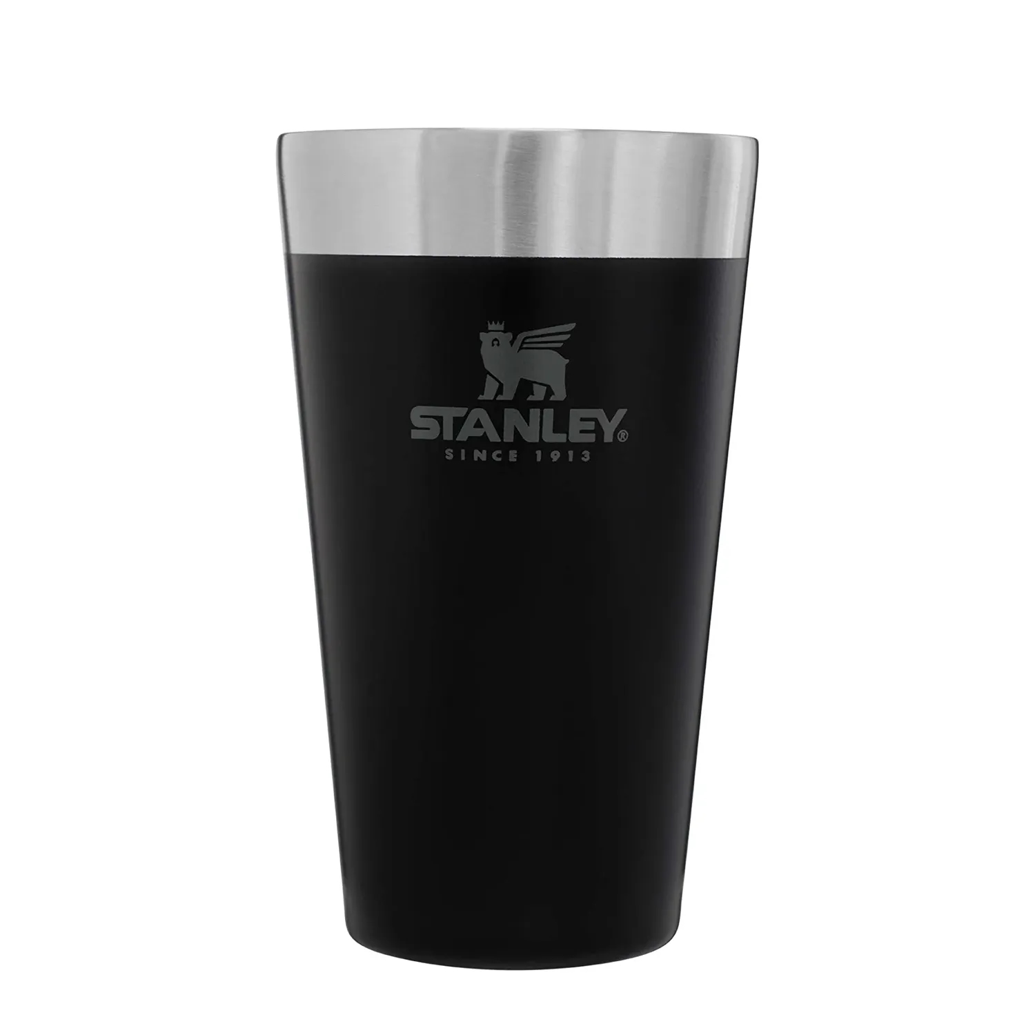 16oz The Stacking Beer Pint Matte Black 3