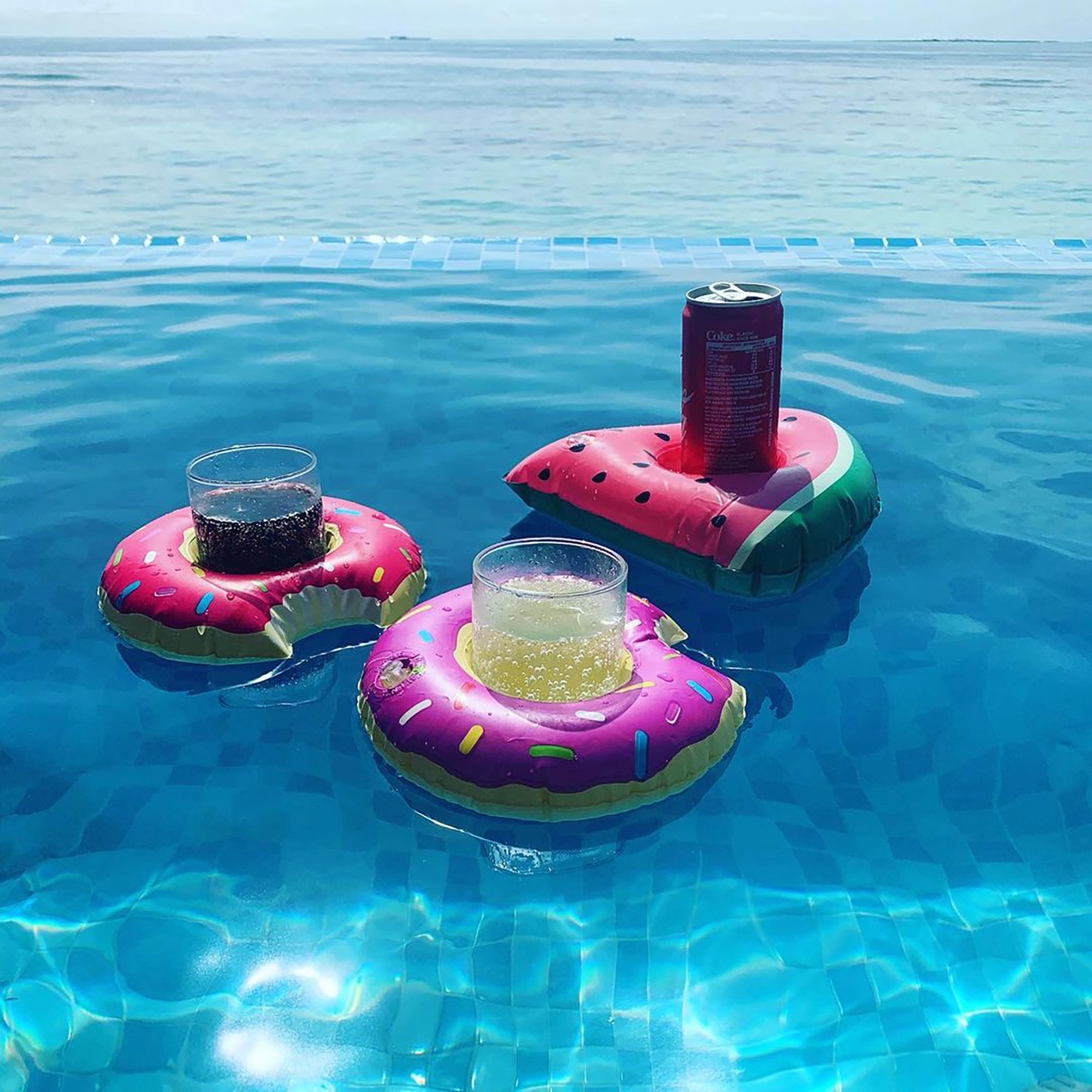 Inflatable Drink Holder Floating Coasters 3