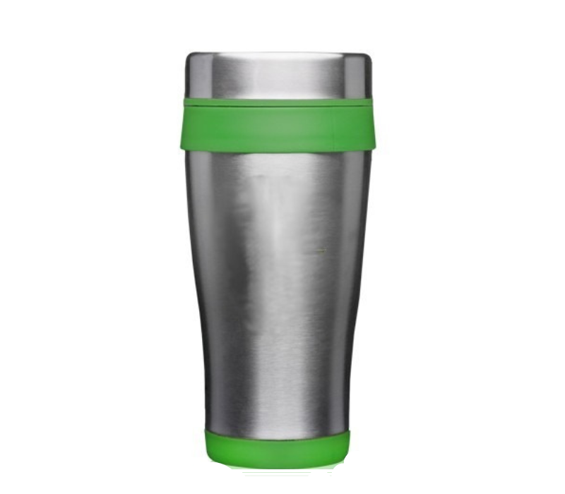 Stainless Steel Tumbler with Plastic Lid, 16 oz. 4