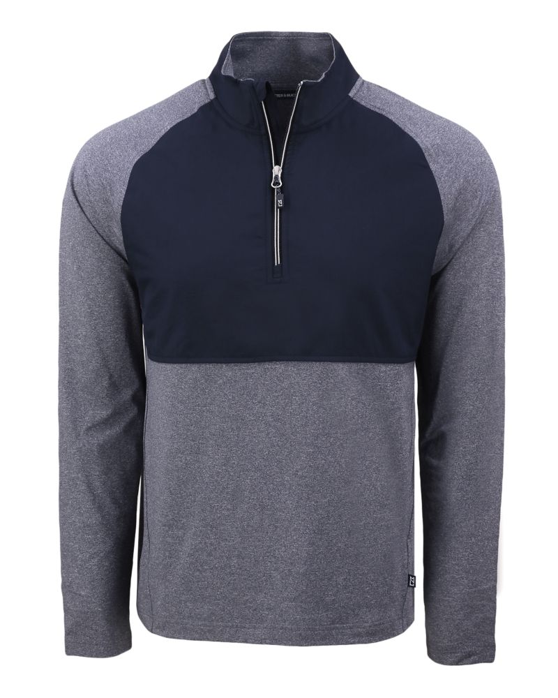 Cutter & Buck Adapt Eco Knit Hybrid Recycled Mens Quarter Zip 45
