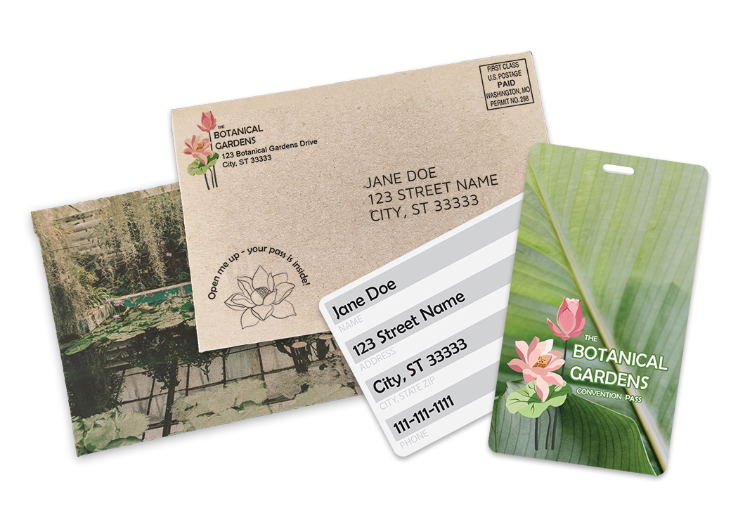 2 7/8" x 5" Luggage Tag with Kraft Envelope 2