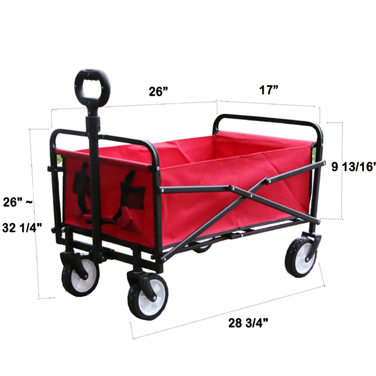 Heavy Duty Beach Grocery Cart Camping Outdoor Utility Wagon 2