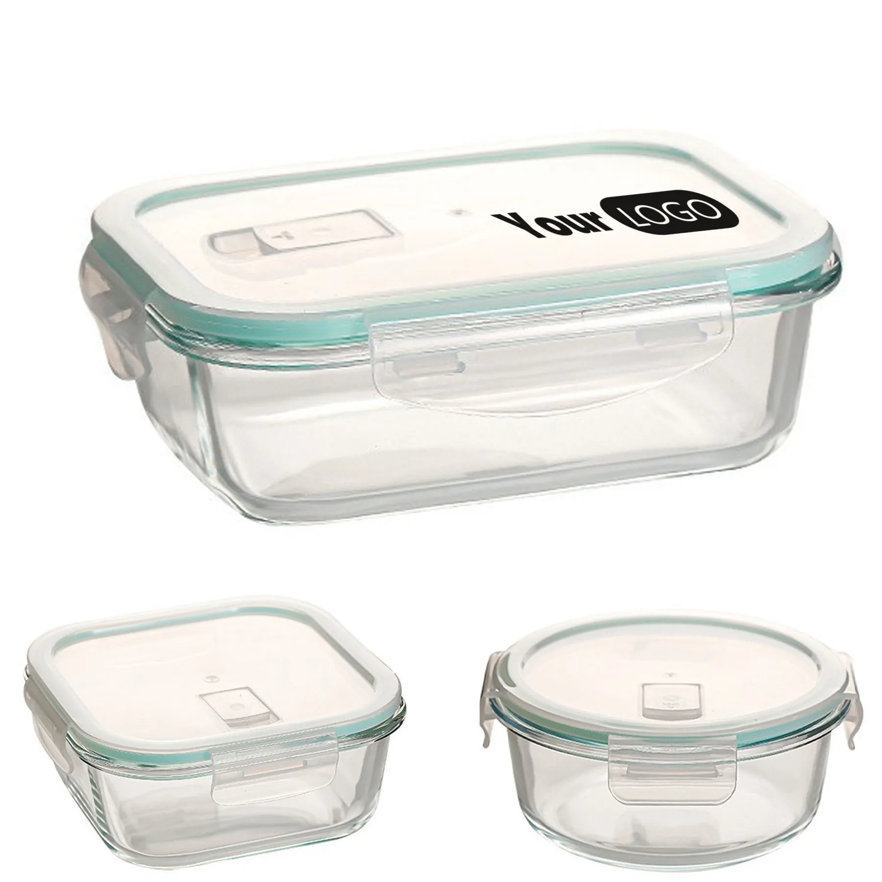 Transparent Glass Lunch Box 2