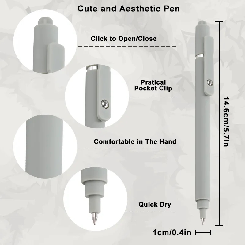 Morandi Push Action Neutral  Ballpoint Pen 4