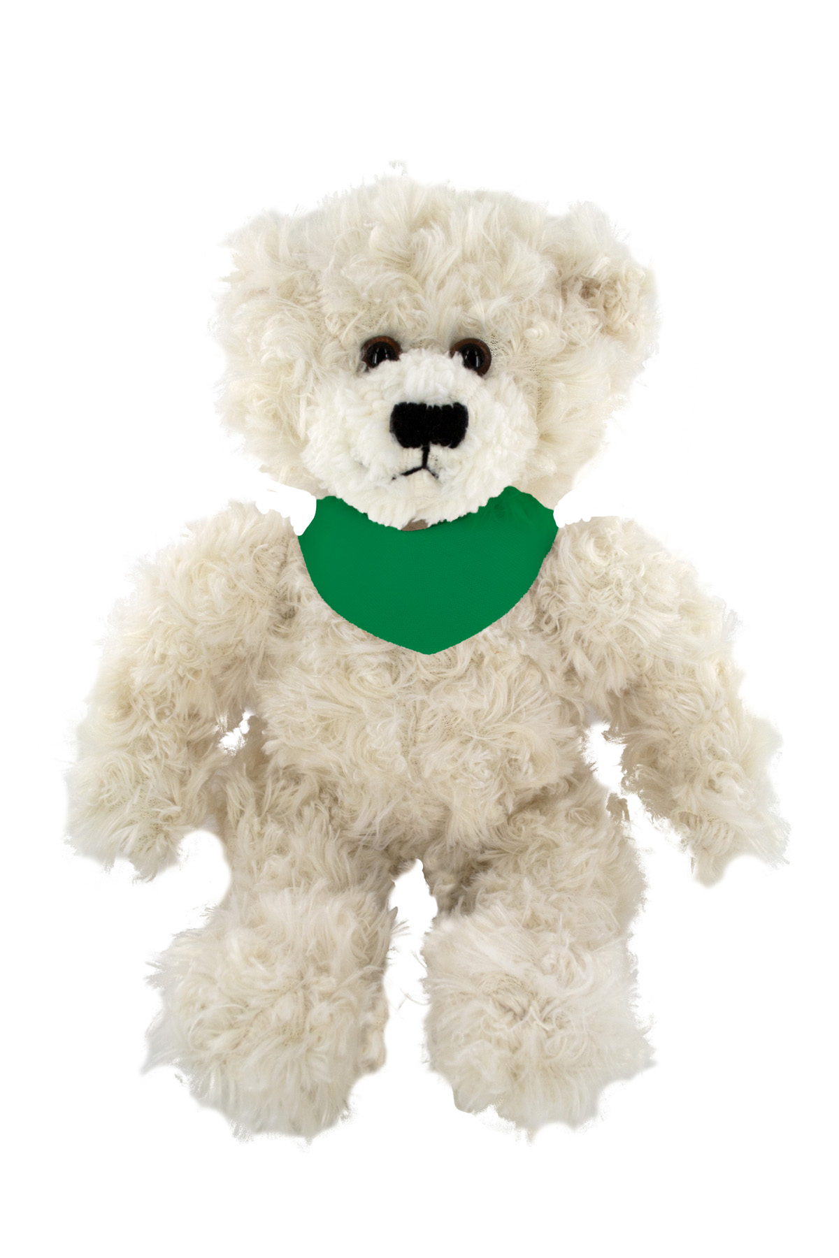 soft plush Cream Brandon Bear  with bandana 6