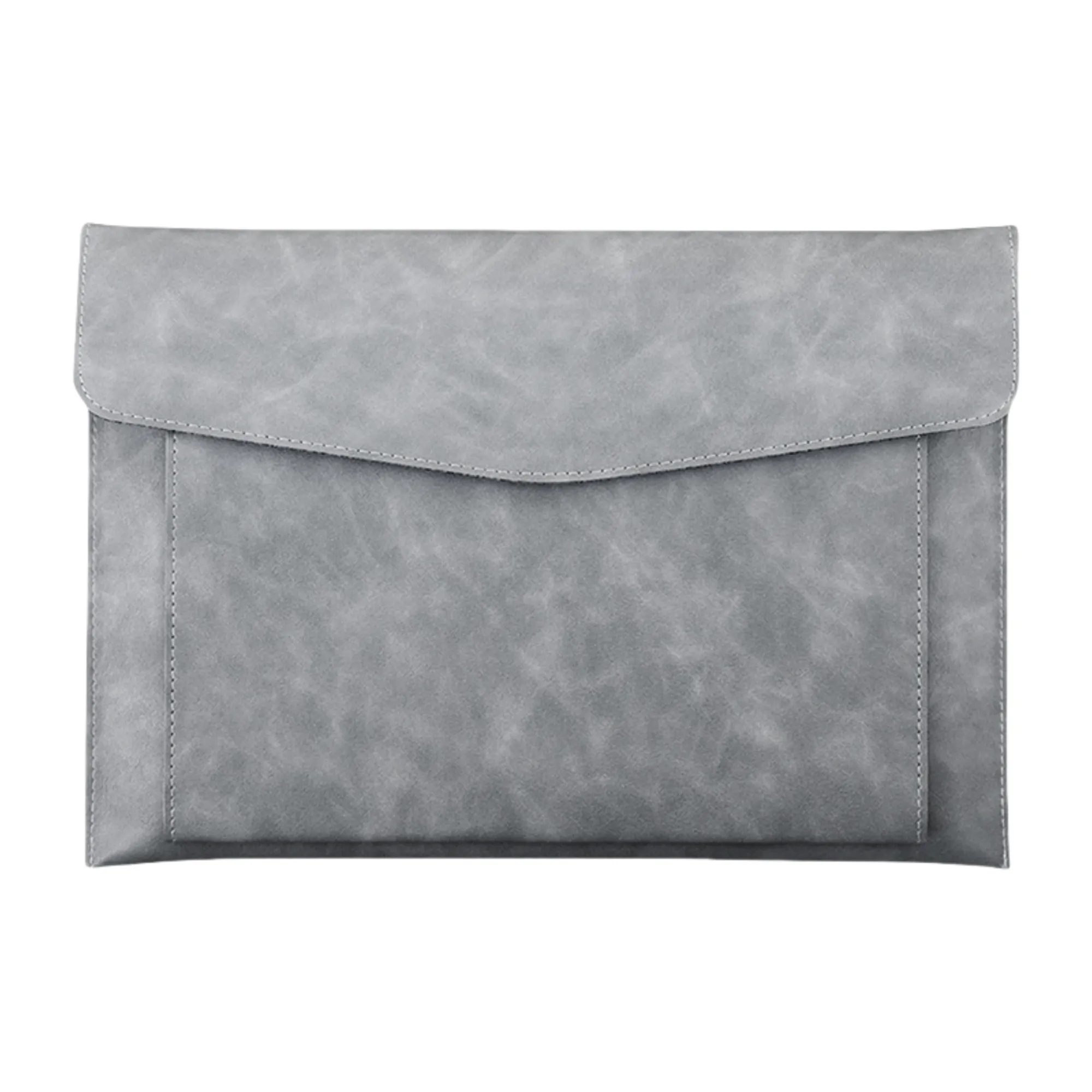 A4 Double Layer Leather Business Document Bag 7