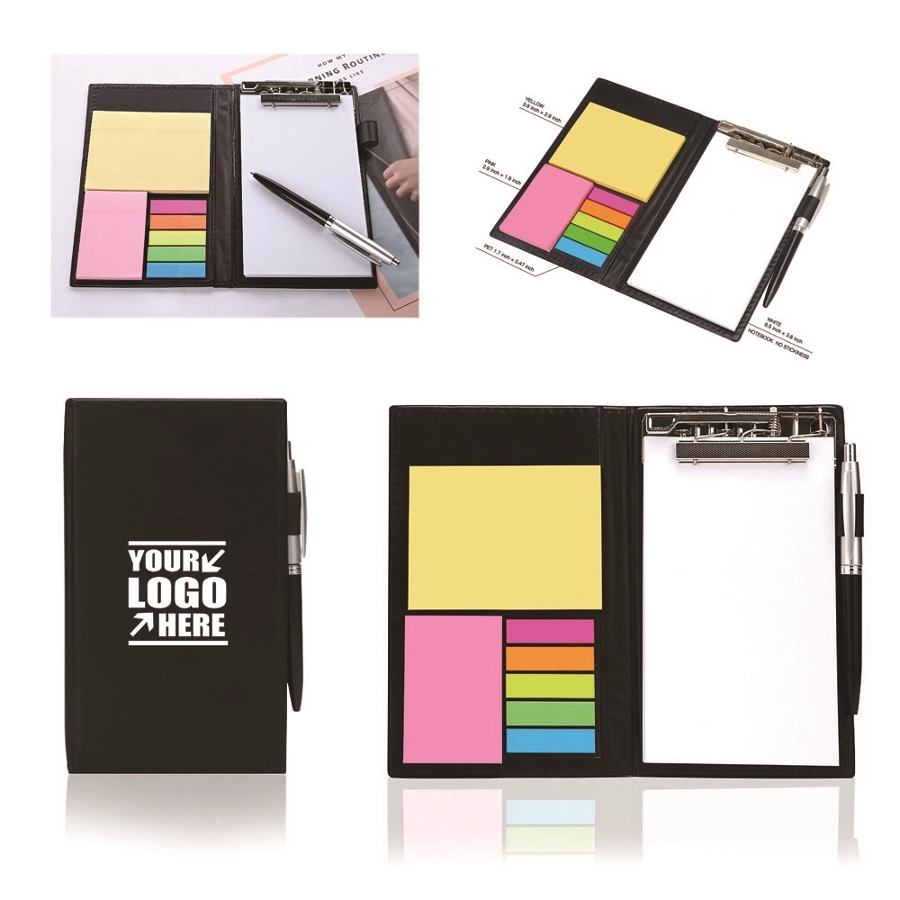 Notebooks W/ Ballpoint Pen Sticky Notes 3
